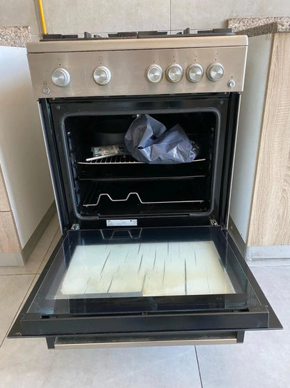 Beko 60cm Freestanding Gas Cooker | 4 Burner Hob | Gas Oven with Timer | Auto Ignition | Stainless Steel - althahanifurniture