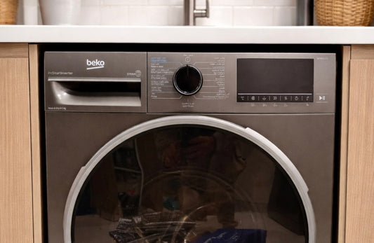 Beko 8 kg Washer/Dryer – 1400 RPM, ProSmart Inverter, StainExpert, Manhattan Grey - althahanifurniture