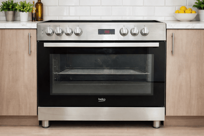 Beko 90*60cm Ceramic Electric Cooker | 5 - Zone Hob & Large Family Oven - althahanifurniture