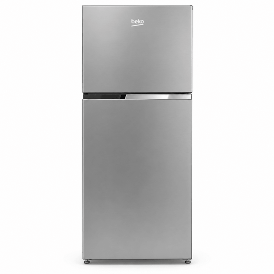 Beko RDNT401XS 409L Top-Mount Fridge Freezer – Brushed Silver – 172 × 66 × 70 cm - Al Thahani Furniture
