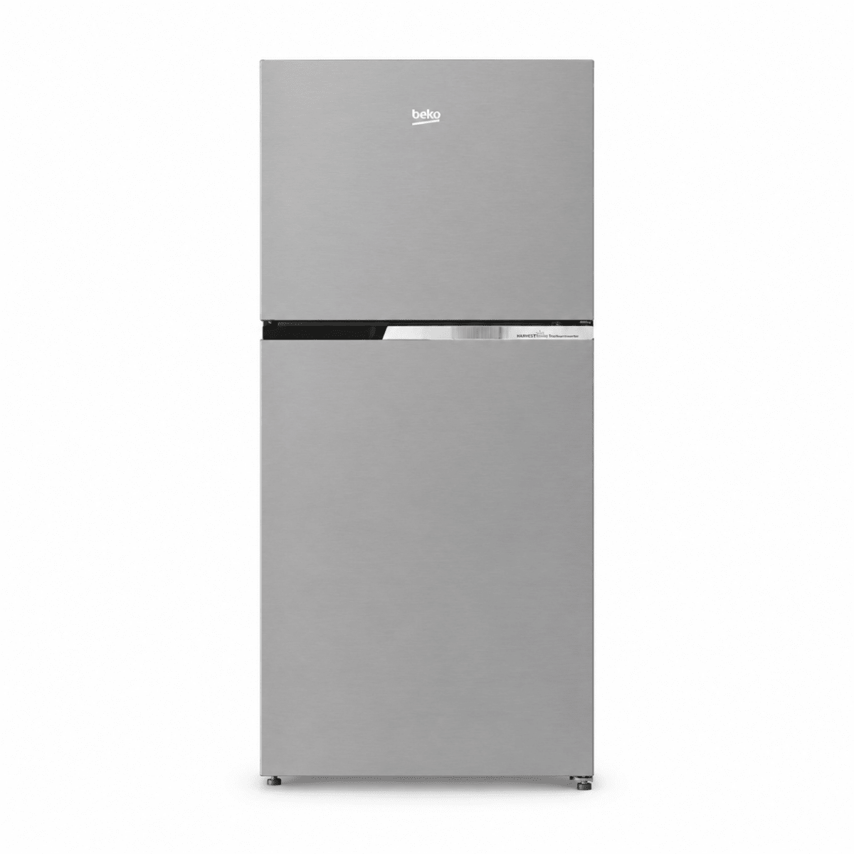 Beko RDNT401XS 409L Top-Mount Refrigerator – Brushed Silver - Al Thahani Furniture