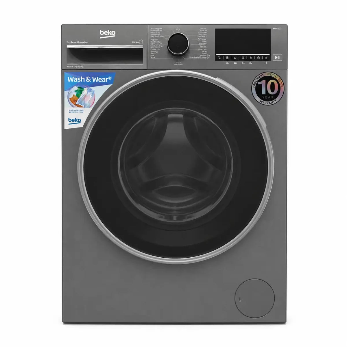 Beko WD10714M Front Load Washer-Dryer 10kg/7kg, - used 6 months - Al Thahani Furniture