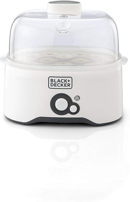 Black & Decker 280W 6 - Piece Egg Cooker – Boils & Poaches, Auto Shutoff, Transparent Cover - althahanifurniture
