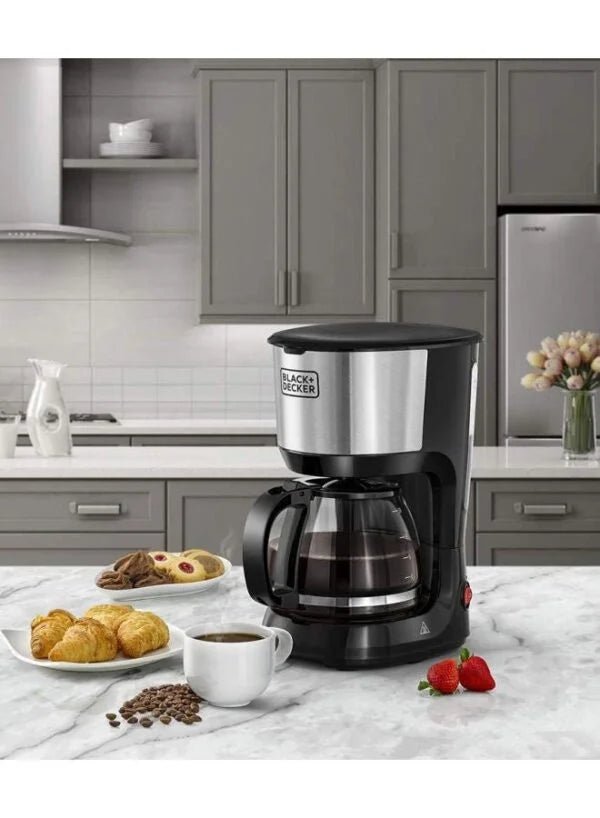 Black+Decker 10 - Cup Coffee Maker | 1.25L Glass Carafe with Pause & Serve - althahanifurniture