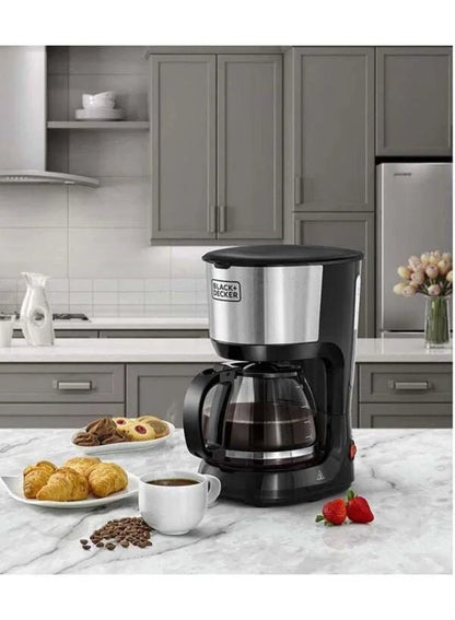 Black+Decker 10 - Cup Coffee Maker | 1.25L Glass Carafe with Pause & Serve - althahanifurniture
