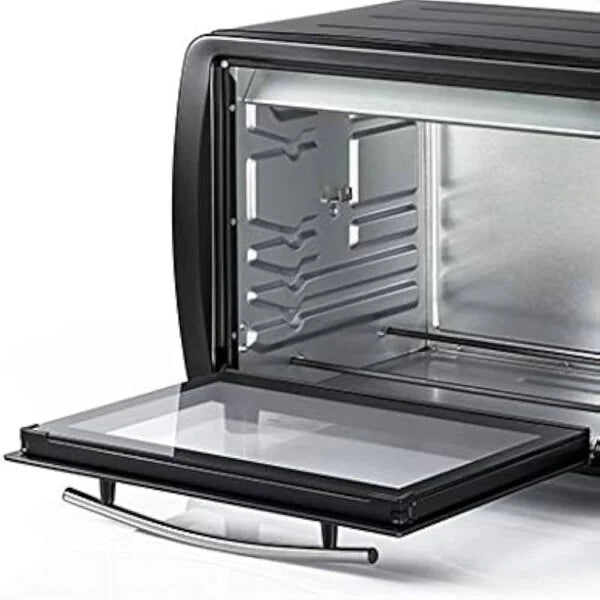 Black+Decker 45L Double Glass Toaster Oven | 1800W | Rotisserie, Bake, Broil | Black - althahanifurniture