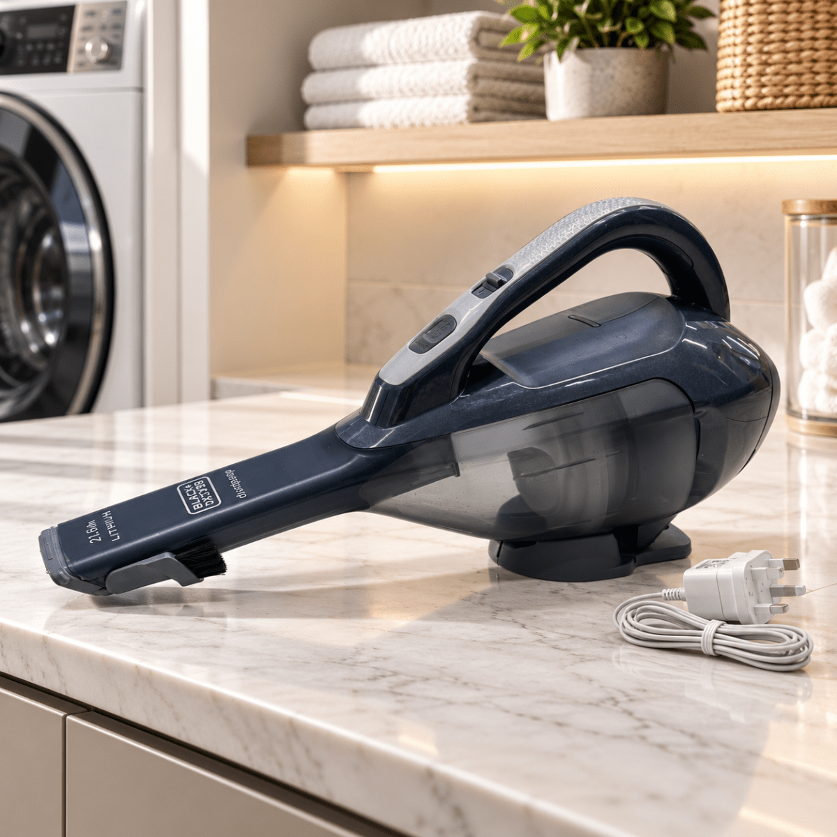 BLACK+DECKER DVJ320J 21.6Wh Lithium-Ion Cordless Hand Vacuum – Deep Ocean Blue - Al Thahani Furniture