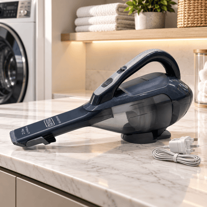 BLACK+DECKER DVJ320J 21.6Wh Lithium-Ion Cordless Hand Vacuum – Deep Ocean Blue - Al Thahani Furniture