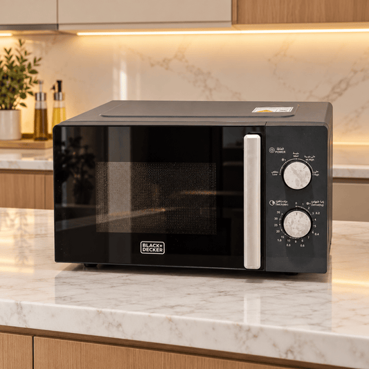 BLACK+DECKER MZ2015P-B5 20L Solo Microwave Oven – 700W – Black - Al Thahani Furniture
