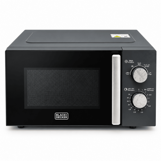 BLACK+DECKER MZ2015P-B5 20L Solo Microwave Oven – 700W – Black - Al Thahani Furniture