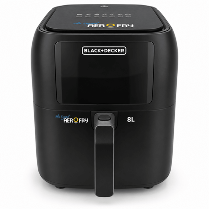 BLACK+DECKER SAF80-B5 8L Digital AeroFry Air Fryer – 1700W – Black - Al Thahani Furniture