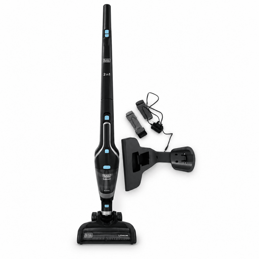 BLACK+DECKER SVA420B-B5 2-in-1 Cordless Stick Vacuum Cleaner – 14.4V – 500 ml – Black - Al Thahani Furniture