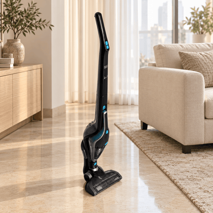 BLACK+DECKER SVA420B-B5 2-in-1 Cordless Stick Vacuum Cleaner – 14.4V – 500 ml – Black - Al Thahani Furniture