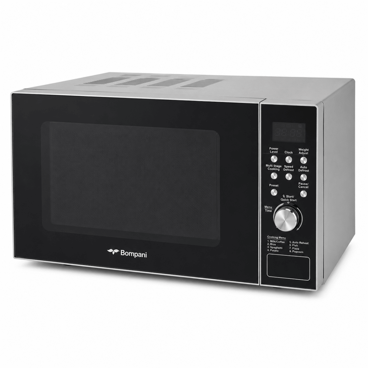 Bompani BO-20DS 20L Digital Microwave Oven – 700W – Stainless Steel - Al Thahani Furniture