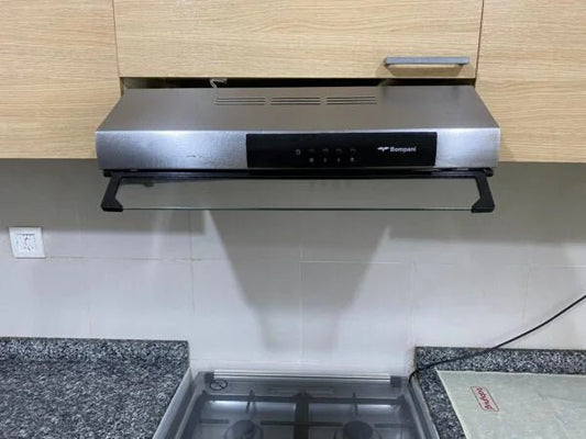 Bompani Wall - Mounted Cooker Hood | Stainless Steel & Glass - althahanifurniture