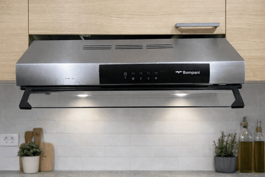 Bompani Wall - Mounted Cooker Hood | Stainless Steel & Glass - althahanifurniture