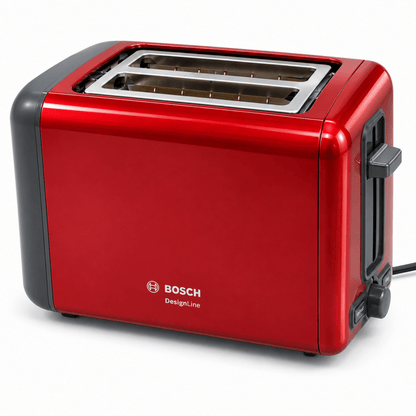 Bosch DesignLine 2-Slice Toaster TAT3P424GB – Deep Red Crystal - Al Thahani Furniture