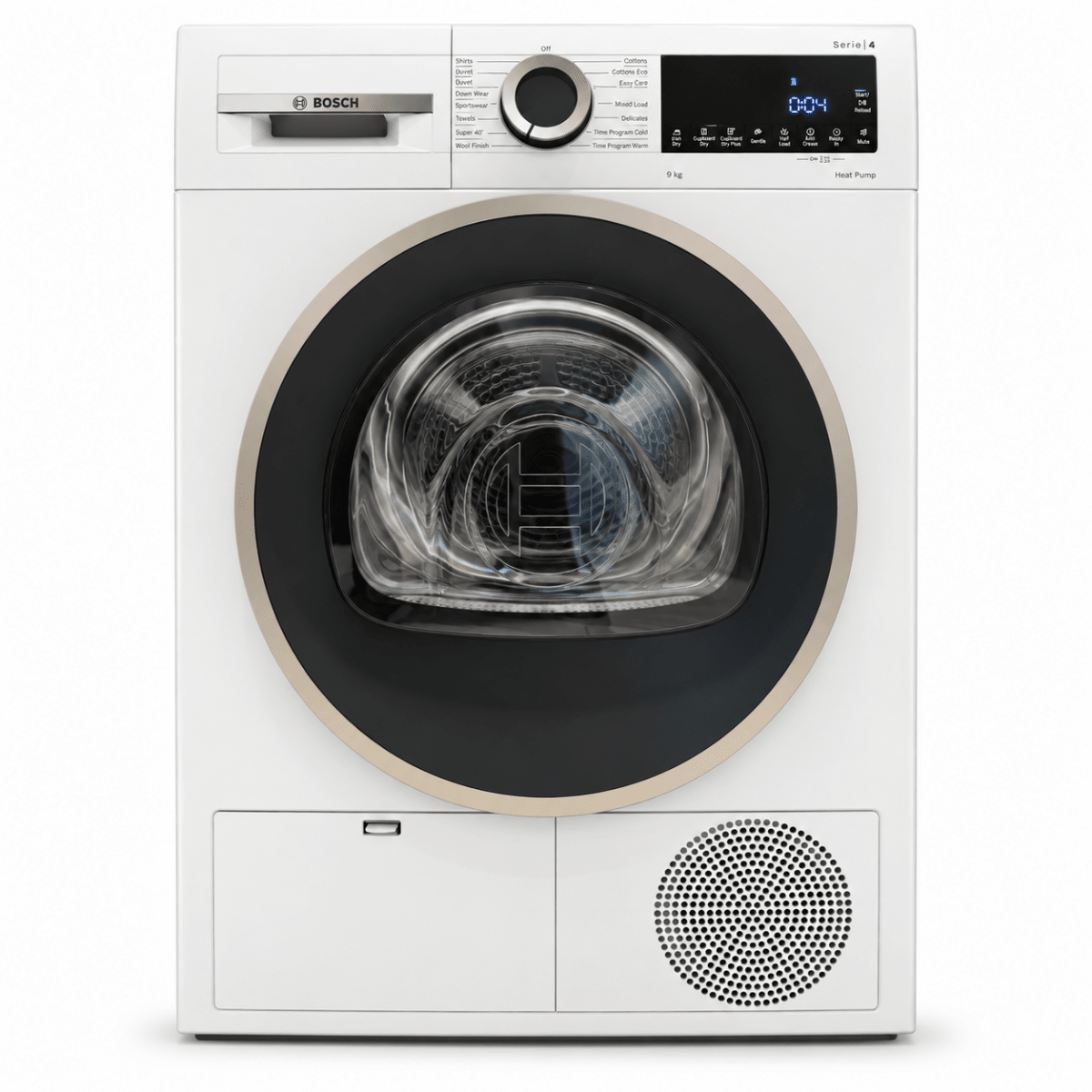 Bosch Serie 4 WQG24200GC 9kg Heat Pump Tumble Dryer – White - Al Thahani Furniture