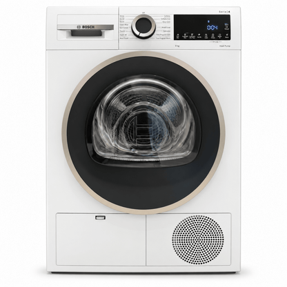 Bosch Serie 4 WQG24200GC 9kg Heat Pump Tumble Dryer – White - Al Thahani Furniture