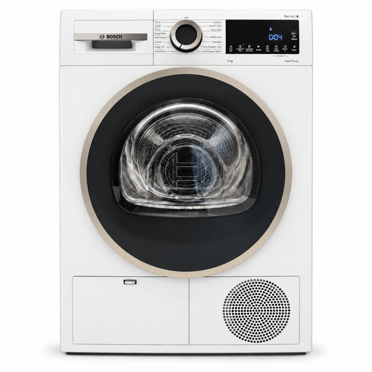 Bosch Serie 4 WQG24200GC 9kg Heat Pump Tumble Dryer – White - Al Thahani Furniture