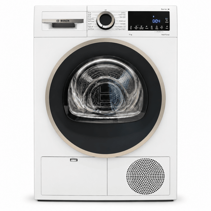 Bosch Serie 4 WQG24200GC 9kg Heat Pump Tumble Dryer – White - Al Thahani Furniture