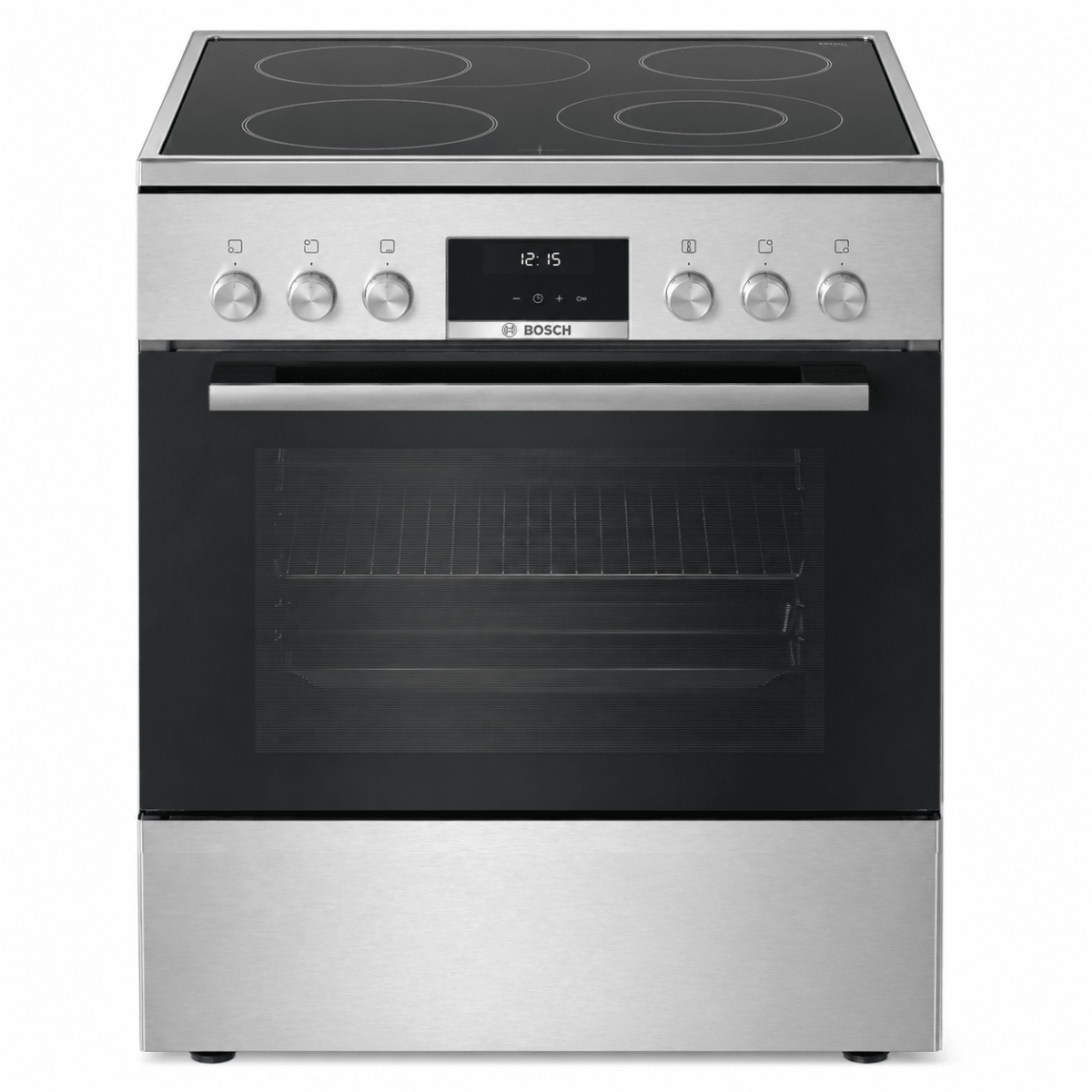Bosch Series 4 Electric Cooker | Ceramic Hob, 66L Multi-Function Oven, EcoClean Direct - used 5 months - Al Thahani Furniture