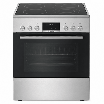 Bosch Series 4 Electric Cooker | Ceramic Hob, 66L Multi-Function Oven, EcoClean Direct - used 5 months - Al Thahani Furniture