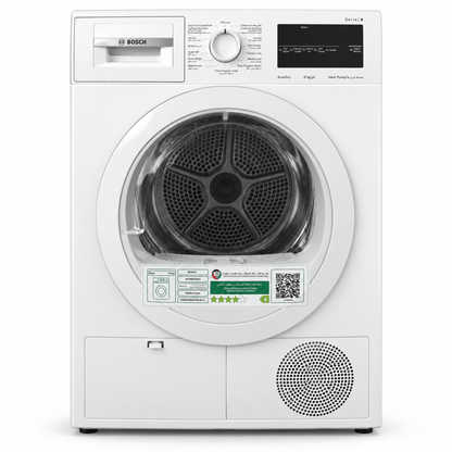 Bosch Series 4 WTH85210GC 8kg Heat Pump Tumble Dryer – White - Al Thahani Furniture