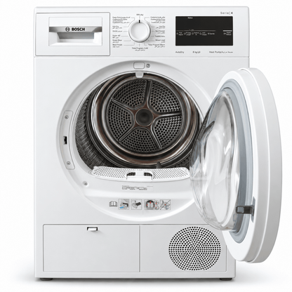 Bosch Series 4 WTH85210GC 8kg Heat Pump Tumble Dryer – White - Al Thahani Furniture