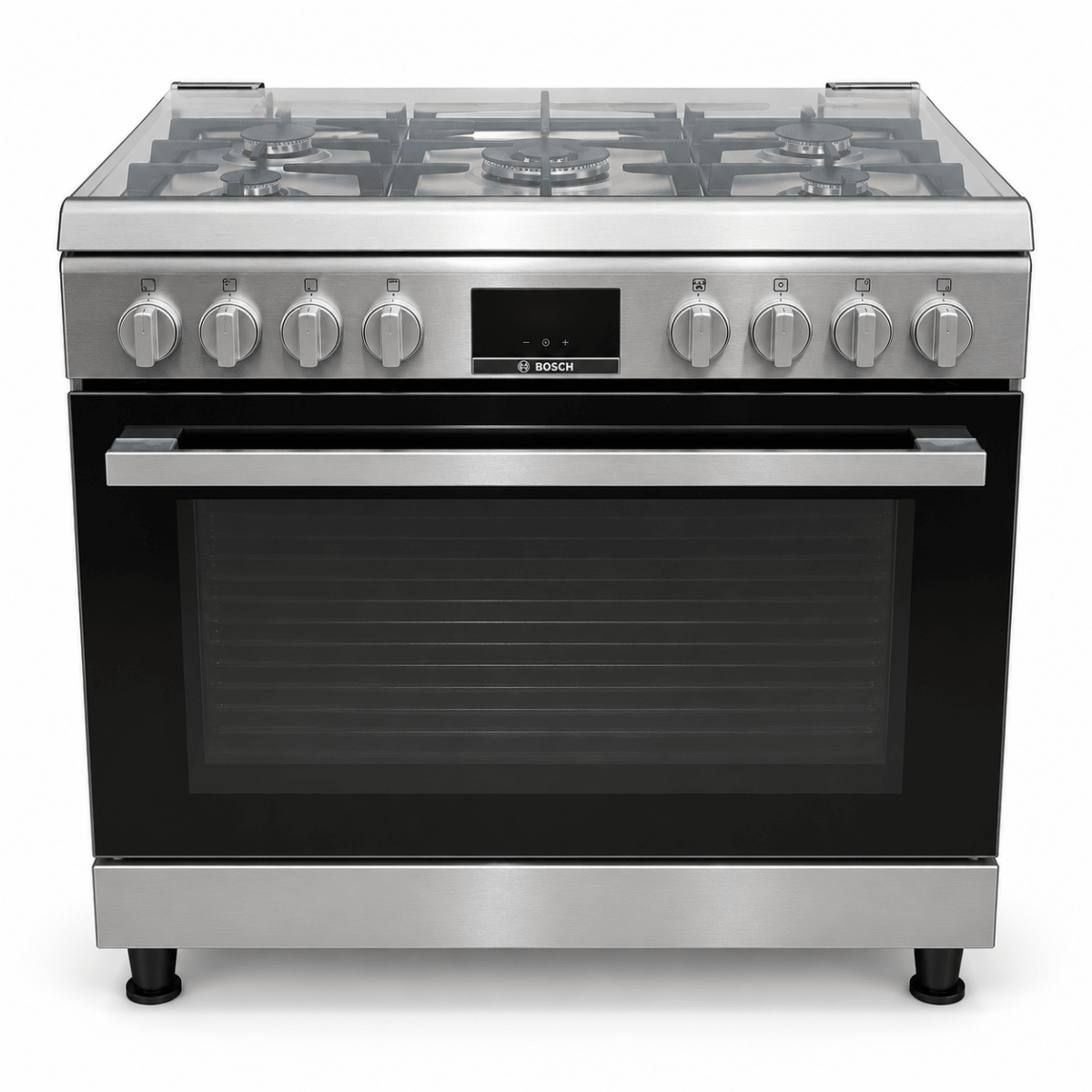 Bosch Series 6 90cm 5-Burner Gas Cooker with 125L Oven – HGW3ASQ50M – Stainless Steel - Al Thahani Furniture