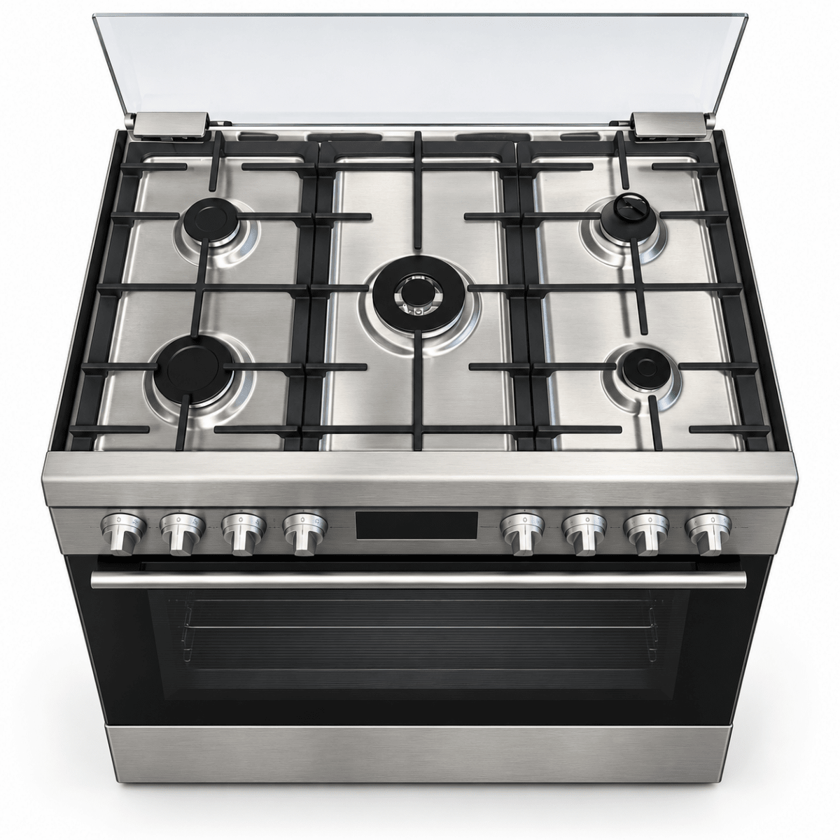 Bosch Series 6 90cm 5-Burner Gas Cooker with 125L Oven – HGW3ASQ50M – Stainless Steel - Al Thahani Furniture
