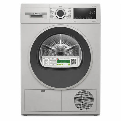 Bosch WQG2410XGC Series 4 Heat Pump Tumble Dryer | 9kg, Silver Inox - used 7 months - Al Thahani Furniture