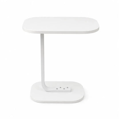 Bosq Punto C-Shaped Side Table | White, Powder-Coated Steel - used 3 months - Al Thahani Furniture
