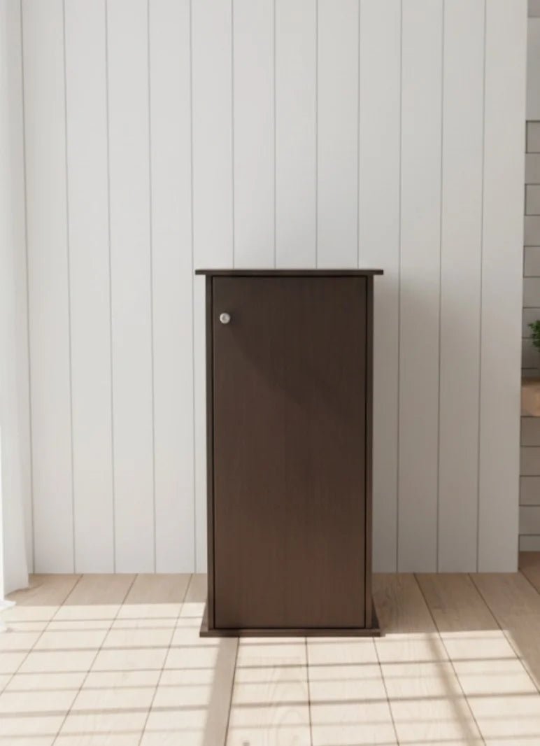 Brown Engineered Wood Shoe Cabinet | 46x39x92 cm - althahanifurniture