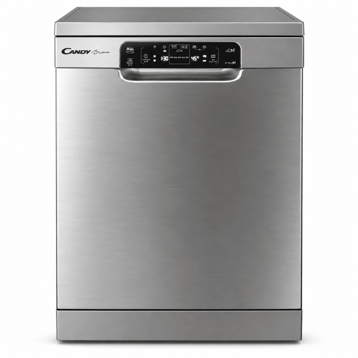 Candy Brava 16-Place Smart Dishwasher – Stainless Steel - Al Thahani Furniture