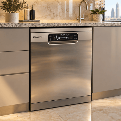 Candy Brava 16-Place Smart Dishwasher – Stainless Steel - Al Thahani Furniture