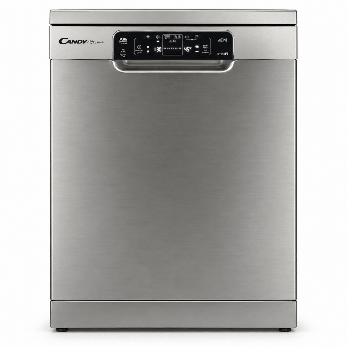 Candy Brava 16-Place Smart Dishwasher – Stainless Steel - Al Thahani Furniture