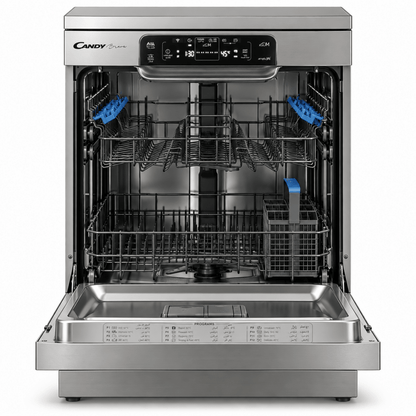 Candy Brava 16-Place Smart Dishwasher – Stainless Steel - Al Thahani Furniture