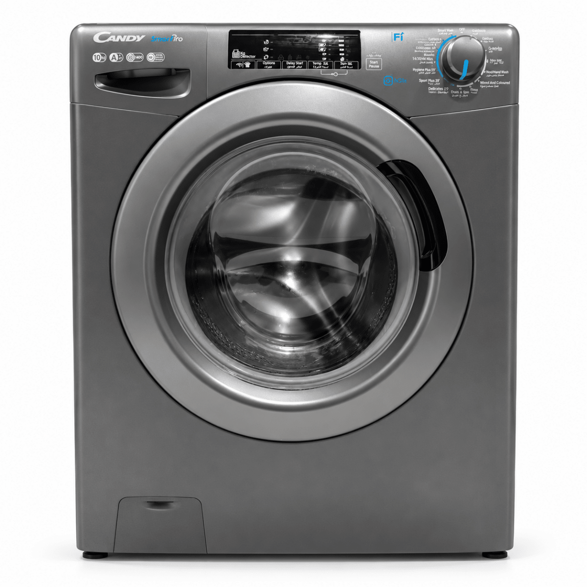 Candy SmartPro 10kg Front Load Washing Machine – 1400 RPM – Anthracite - Al Thahani Furniture