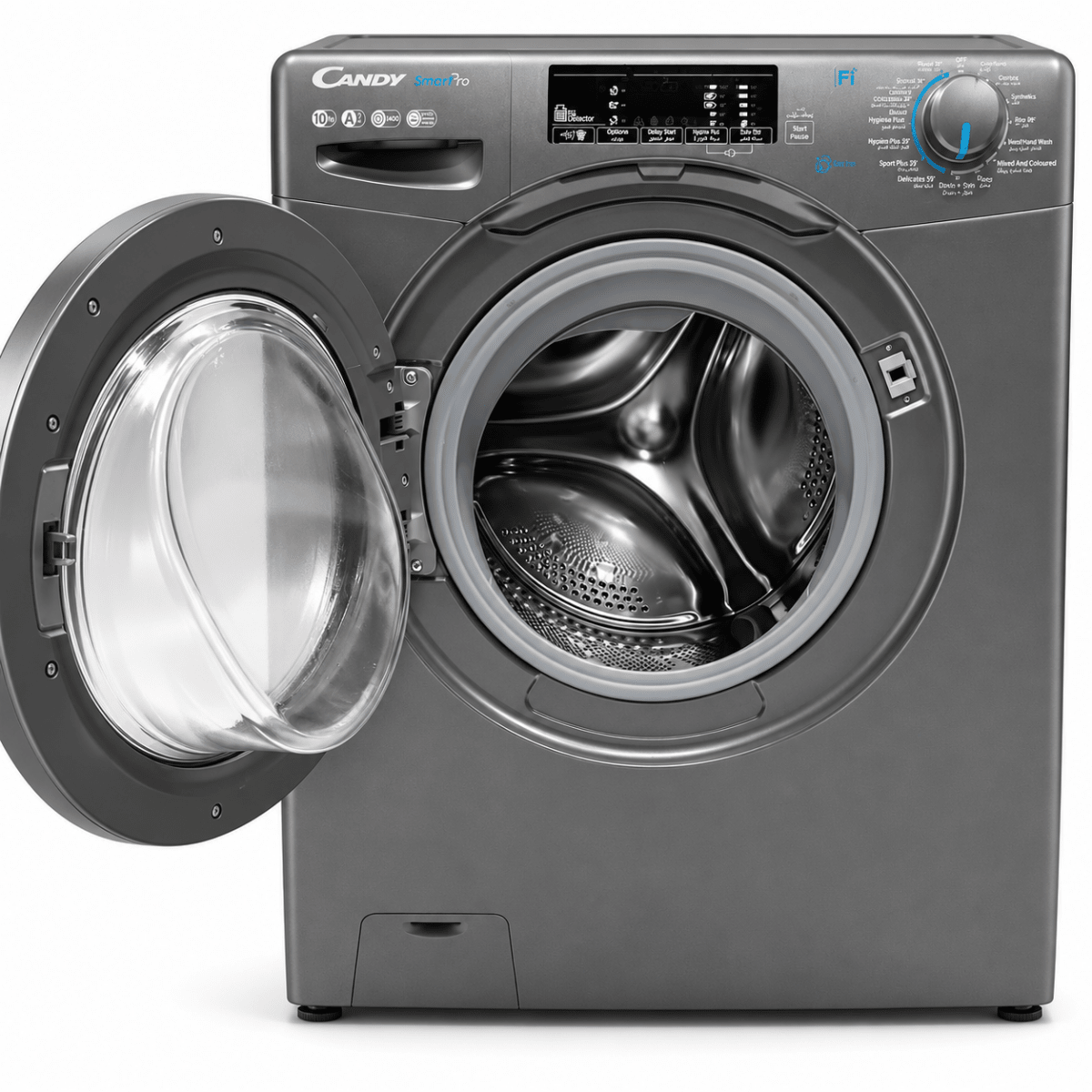 Candy SmartPro 10kg Front Load Washing Machine – 1400 RPM – Anthracite - Al Thahani Furniture