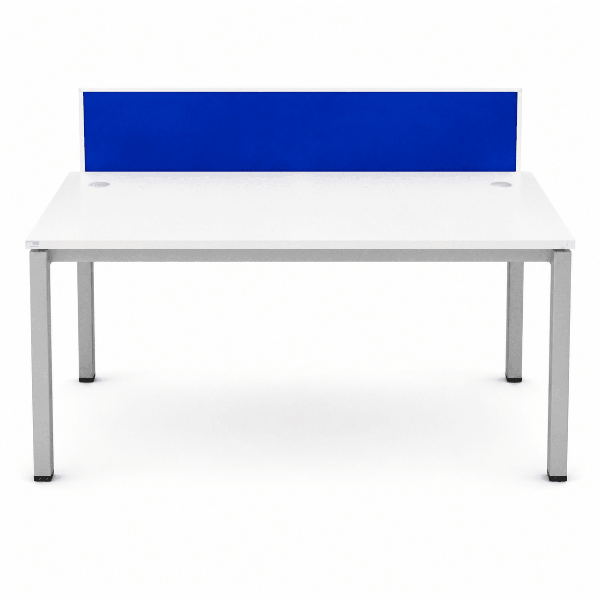 Classic Furniture PYRAMID-2 Two-Person Office Workstation – White & Blue - Al Thahani Furniture