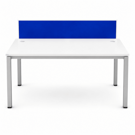 Classic Furniture PYRAMID-2 Two-Person Office Workstation – White & Blue - Al Thahani Furniture
