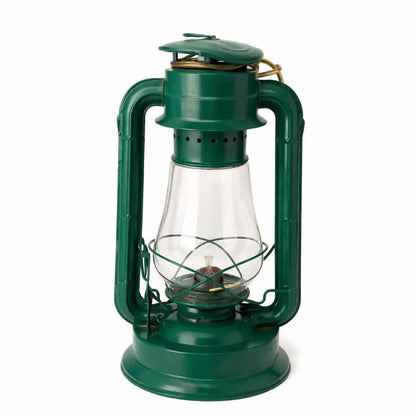 Classic Green Hurricane Lantern – Traditional Kerosene/Oil Lamp(Used – 1 Year, Excellent Condition) - althahanifurniture