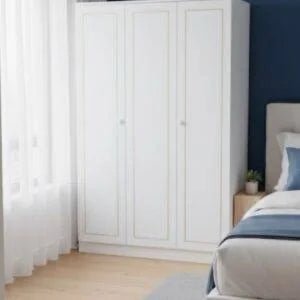 Classic Panel 3 Door Wardrobe | Timeless Design | Brand New - althahanifurniture