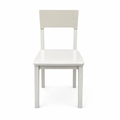 Classic Scandinavian Solid Birch Dining Chair - used 8 months - Al Thahani Furniture