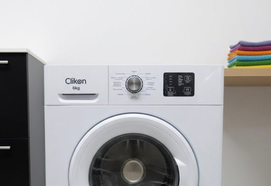 Clikon 6kg Front‑Load Washing Machine | 15 Programs | Stainless Steel Drum | Energy Efficient - althahanifurniture