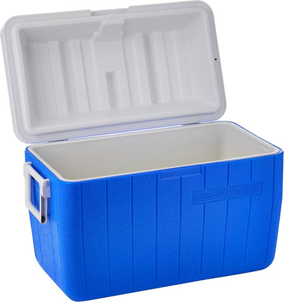 Coleman 48 - Quart Cooler Box – Thermozone Insulation, Holds 63 Cans, Durable HDPE - althahanifurniture