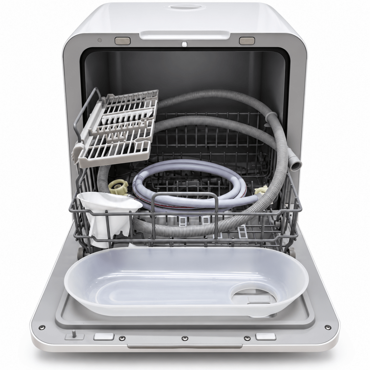 COMFEE' Mini Plus KWH-TD305-W Countertop Dishwasher – 3 Place Settings – White - Al Thahani Furniture