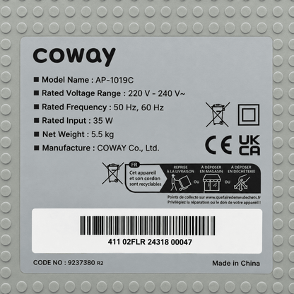 Coway Airmega 150 AP-1019C Air Purifier – Green - Al Thahani Furniture