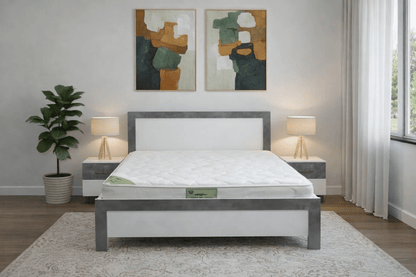 Customized King Bedroom Set – Modern Grey & White – Complete Suite with 5 - Door Wardrobe – Brand New – 180x200 cm - althahanifurniture